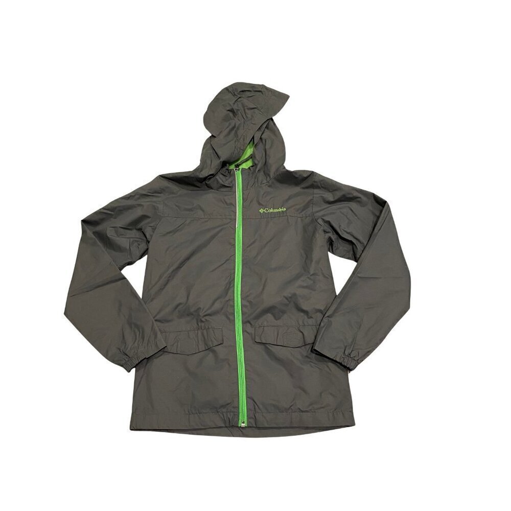Columbia Gray Boy's Windbreaker Jacket - Size M 10-12 - Excellent